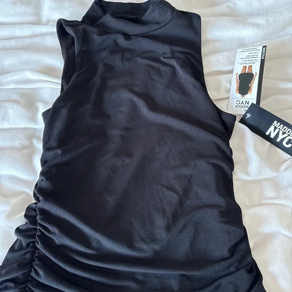 Little black dress by Steve Madden Chic Black Ruched Dress - Picture 5 of 6